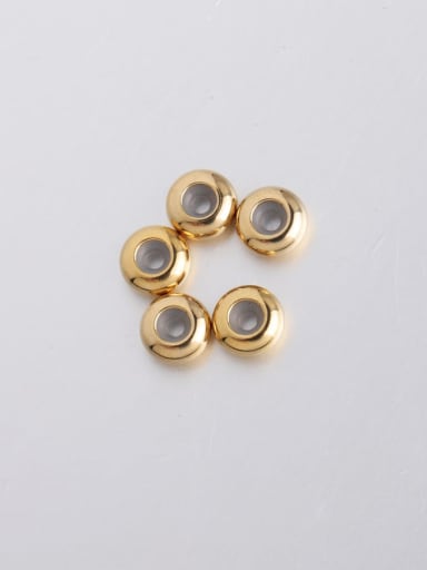golden Stainless steel rubber ring positioning beads