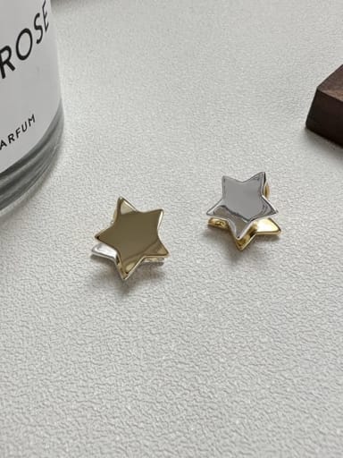 925 Sterling Silver Pentagram Minimalist Huggie Earring