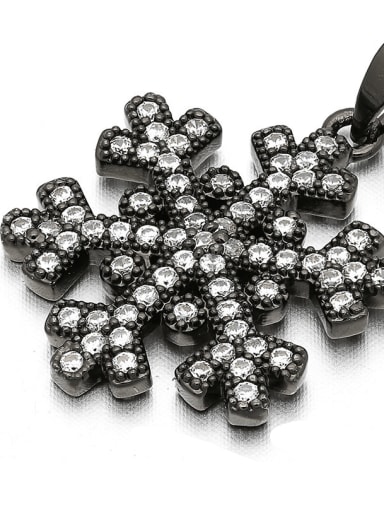 Bronze Snowflake Microset Pendant
