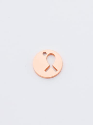 rose gold Stainless steel Round Anti-virus special meaning pendant