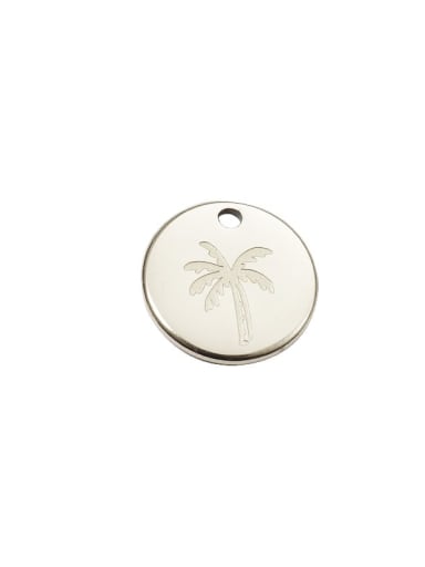 Steel color mp545 Stainless steel Round coconut tree Minimalist Pendant