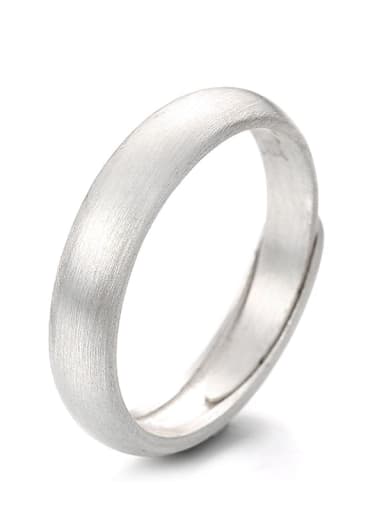 1024FJ3.7g 925 Sterling Silver Geometric Vintage Band Ring