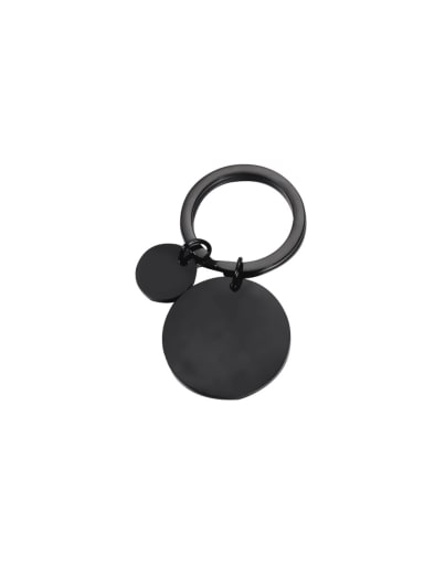 Round Stainless steel Minimalist Key Chain Pendant