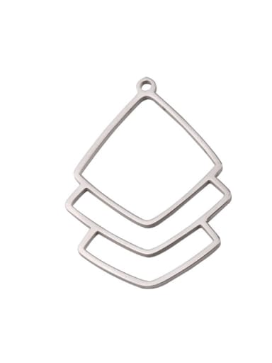 Stainless steel square simple temperament earring pendant accessories