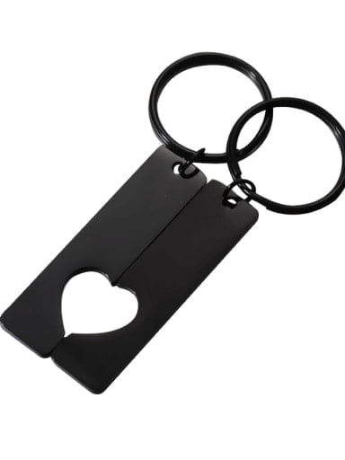 black Heart Stainless steel Minimalist Key Chain