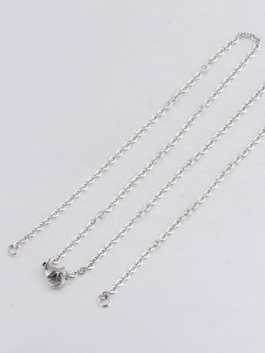 Steel color Stainless steel chain necklace with chain