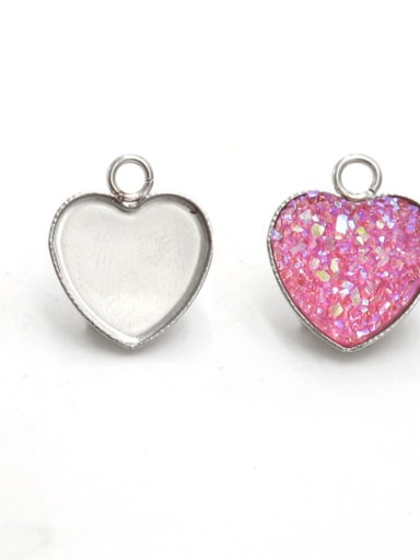 Stainless steel Love heart-shaped bottom support