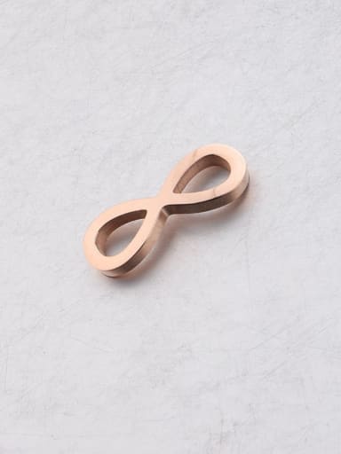Rose Gold Stainless steel infinity symbol figure 8 connector