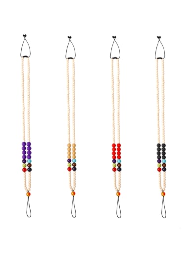 Bead Silicone Trend Beaded  Hand-Woven Mobile Phone Straps/Necklace