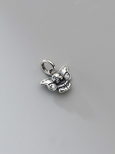 925 Silver Distressed 3D Elephant Baby Seiko Pendant
