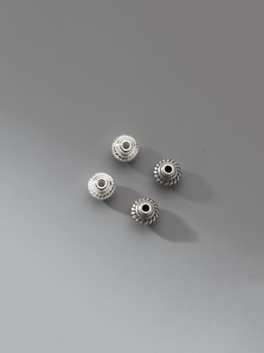 925 Sterling Silver Geometric Vintage Beads