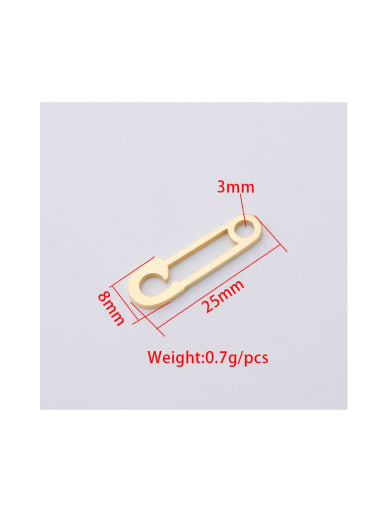 golden Stainless steel Gender Pin Single Hole Pendant