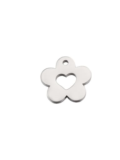 Stainless Steel Cherry Camellia Love Flower Pendant