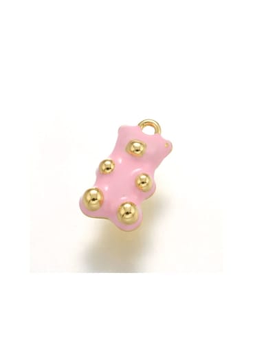 custom Oil drip color bear three-dimensional jewelry accessories