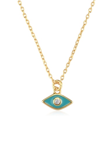 925 Sterling Silver Enamel Evil Eye Trend Necklace