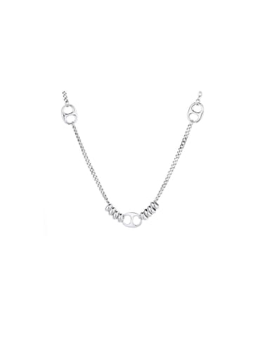 925 Sterling Silver Geometric Trend Necklace