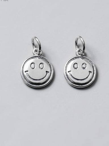 925 Sterling Silver Face Charm Height : 13 mm , Width: 10.5 mm