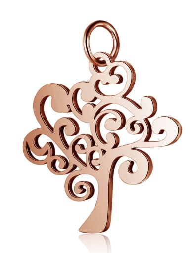 Stainless steel Tree Charm Height : 19.5 mm , Width: 24 mm