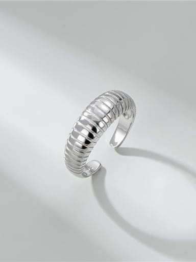 custom 925 Sterling Silver Vertical Stripe Vintage Band Ring