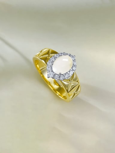 custom 925 Sterling Silver Jade Geometric Vintage Band Ring