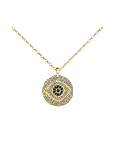 925 Sterling Silver Cubic Zirconia Evil Eye Luxury Necklace