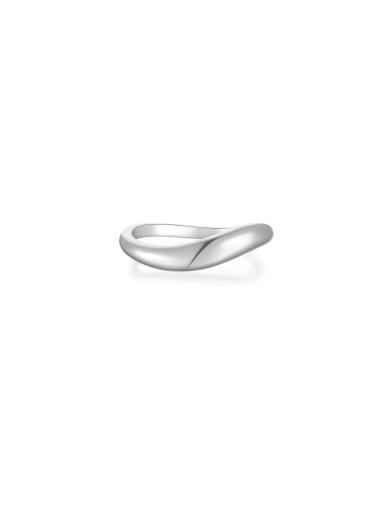 925 Sterling Silver Geometric Minimalist Band Ring