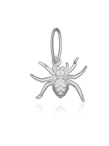 Platinum spider 925 Sterling Silver Minimalist Bee  Pendant