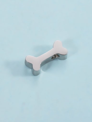 Stainless steel dog bone beads