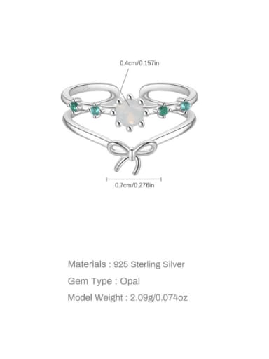 925 Sterling Silver Cubic Zirconia Irregular Dainty Band Ring