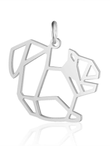 Stainless steel squirrel Charm Height : 20 mm , Width: 21 mm