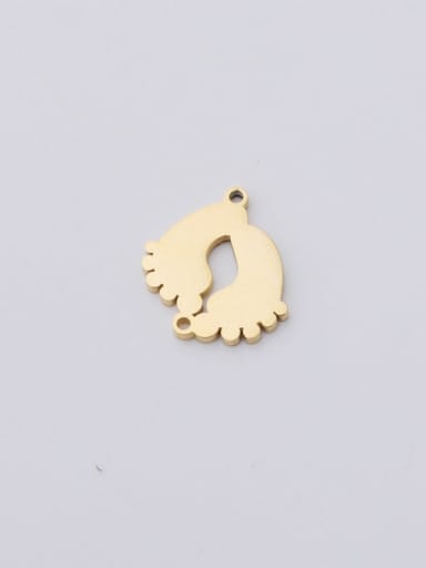 golden Stainless steel Newborn gift with small soles Pendant