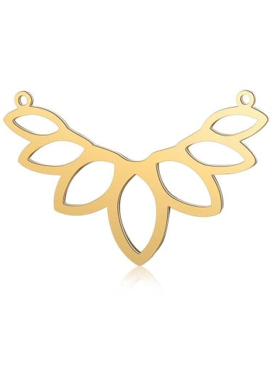 Stainless steel gold-plated Charm Height :40 mm , Width: 26 mm