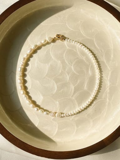 Freshwater Pearl Irregular Bohemia Handmade Beading Necklace