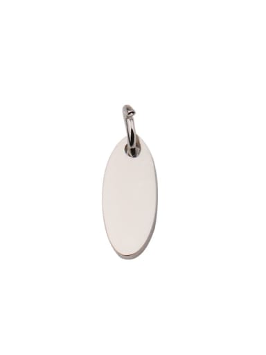 Stainless steel oval tail tag / tag with hanging ring