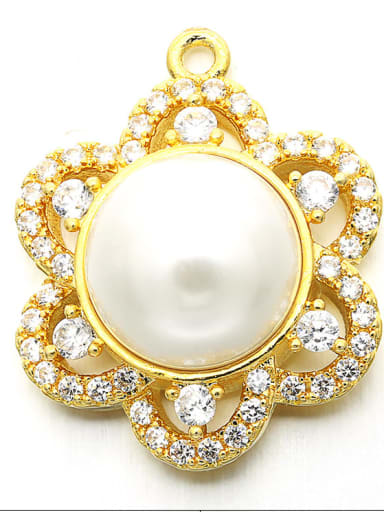 Golden White Diamond Copper Petal Red Diamond White Diamond Blue Diamond Necklace Pendant