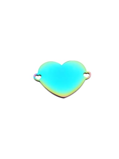 Rainbow color Stainless steel Heart Trend Connectors