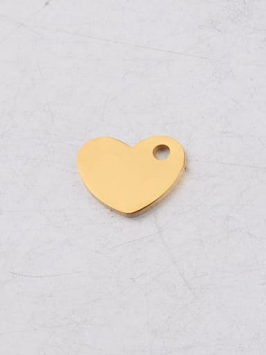 golden Stainless steel Heart  Pendant Accessories