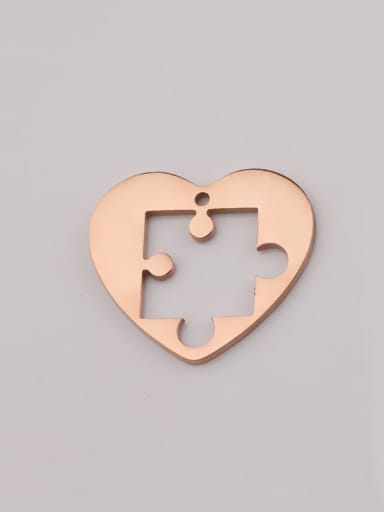 Stainless steel love puzzle hollow geometric simple couple necklace