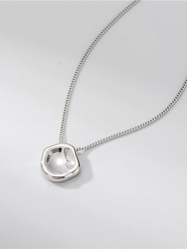 925 Sterling Silver Irregular Minimalist Necklace