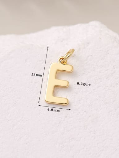 14 K gold H 11362 Brass Minimalist English  Letter  Pendant