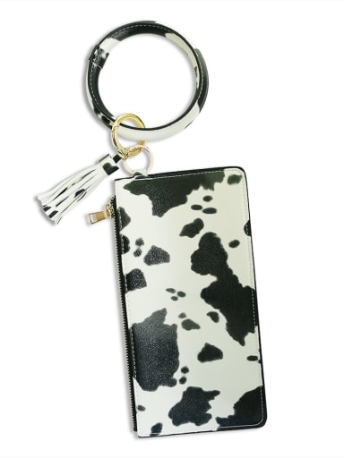 Cow k68201 Alloy PU Mobile phone bag Wrist Key Chain