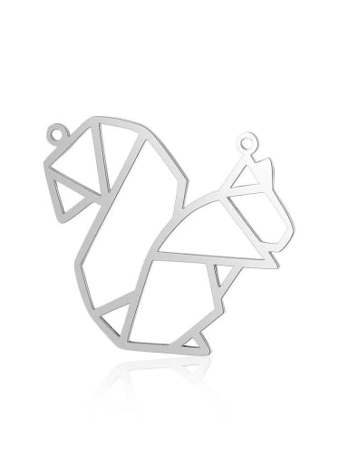 Stainless steel squirrel gold-plated Charm Height : 20 mm , Width: 21 mm