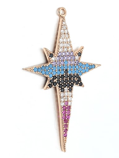 Copper Micro-Set Starburst Pendant