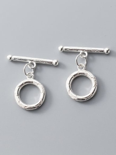 925 Sterling Silver Toggle Clasp T Height: 25mm, O Width: 14mm
