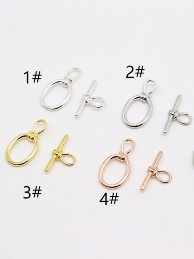 925 Sterling Silver Toggle Glasp Height : 19.6 mm , Width:19.6 mm
