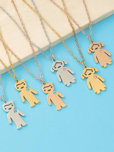 Stainless steel Irregular Cute Necklace