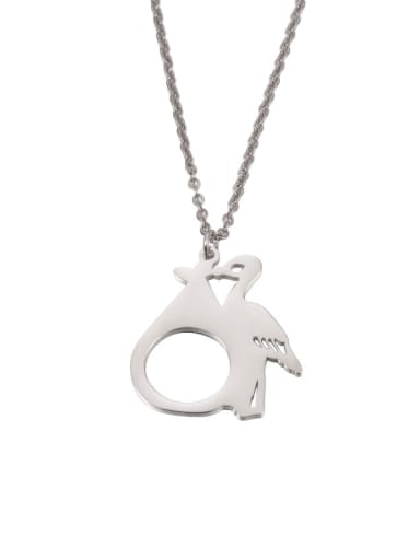 Stainless steel Penguin Minimalist Necklace