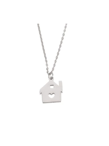 Stainless steel Heart House Trend Necklace