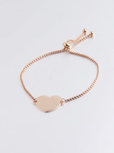 Rose Gold Stainless steel Heart Minimalist Bracelet