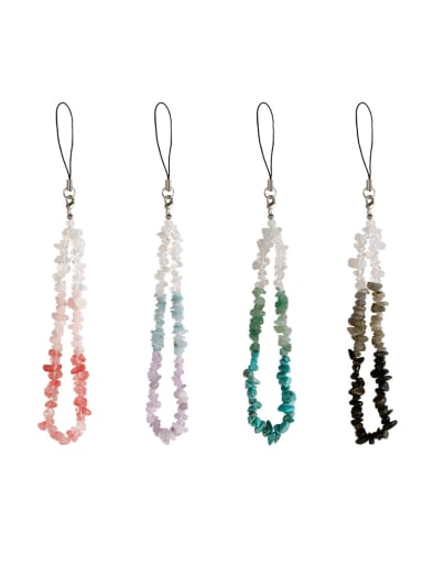 Hand-Woven Creative Beaded Gravel Mobile Phone Chain Mobile Accessories